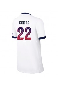 Paris Saint-Germain Mika Godts #22 Jalkapallovaatteet Naisten Vieraspaita 2026-27 Lyhythihainen